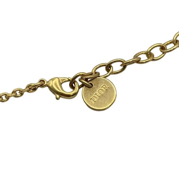 Auth DIOR/Christian Dior - Gold Hardware Necklace - Picture 3 of 4